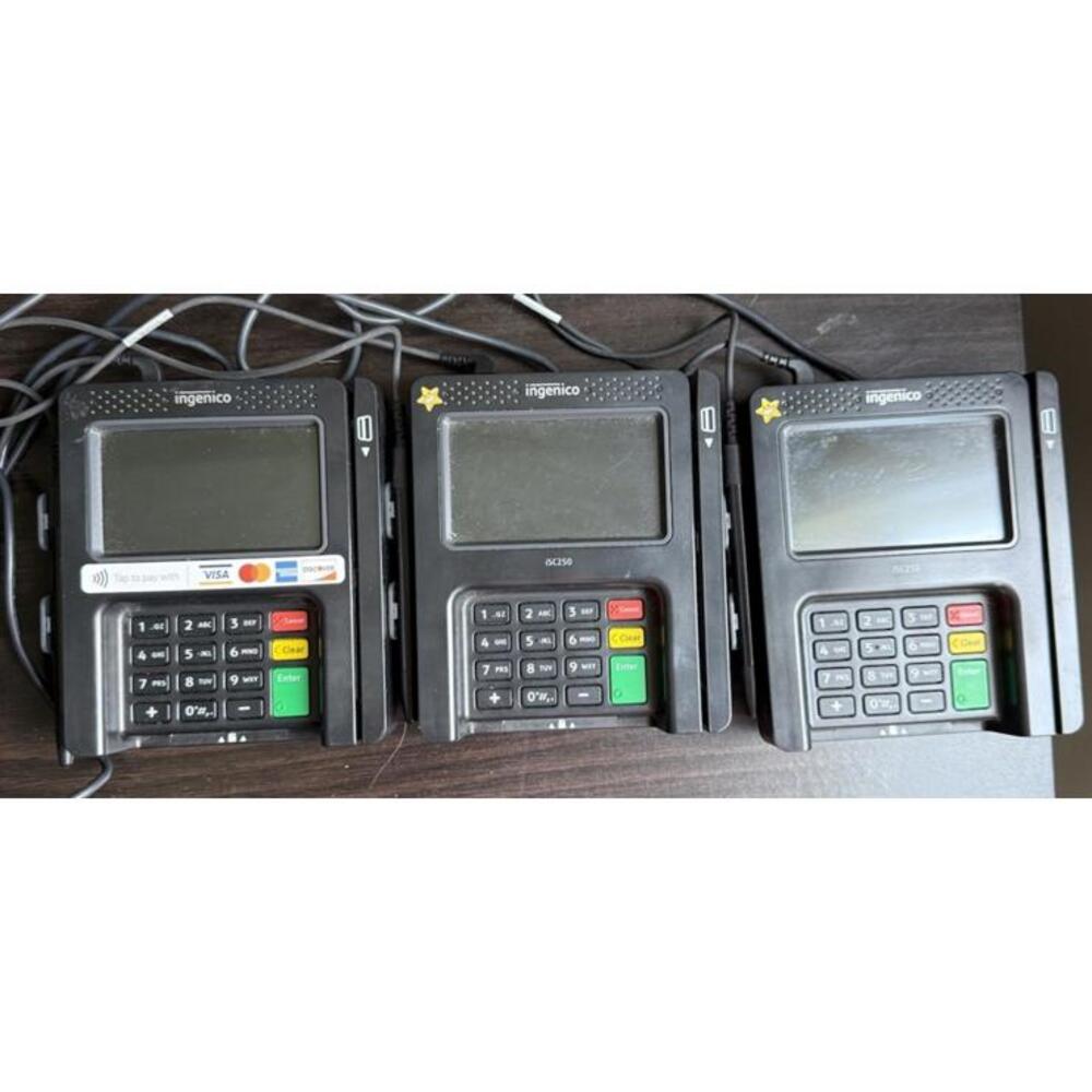 Ingenico iSC Touch 250 Payment Terminal Credit Card Machine with Stylus - LOT 3